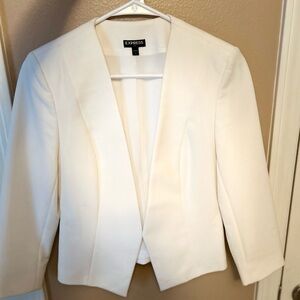 Express Women's Cream Blazer